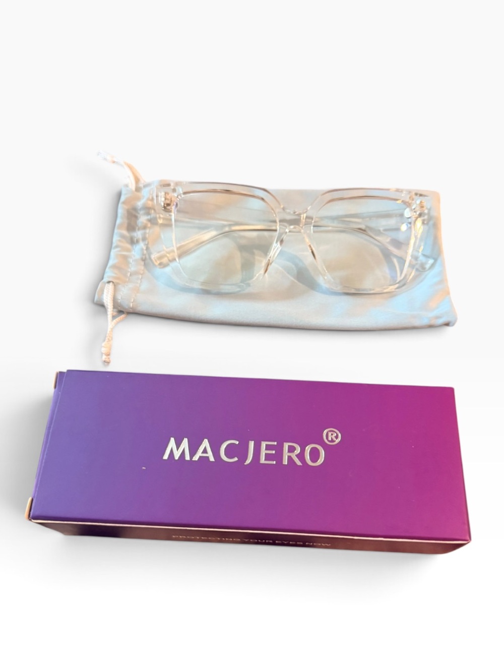 New -Macjero Clear Frame Women’s Blue-light Glasses